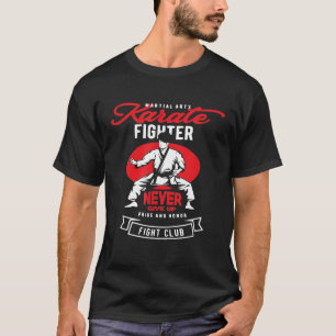 空手ファイター武術アーツ引用文Tシャツ Tシャツ