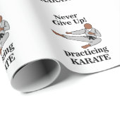 空手ブラックベルトは与え決して武術芸術 ラッピングペーパー (ロールコーナー)