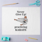 空手ブラックベルトは与え決して武術芸術 薄葉紙 (クラフト)