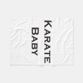 空手ベイビーTシャツ フリースブランケット (正面(横))