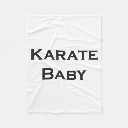 空手ベイビーTシャツ フリースブランケット (正面)