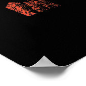 空手ベルトカラーシルエット ポスター (角)