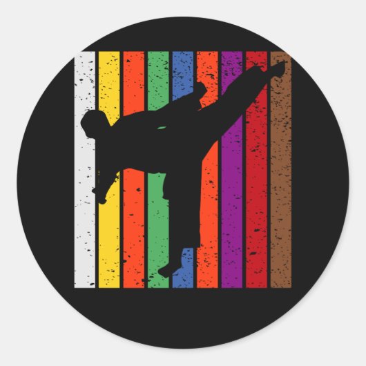 空手ベルトカラー ラウンドシール (正面)