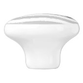 空手ベルトグレー白水色のストライプ セラミックノブ (側面)