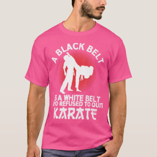 空手ベルトシャツ空手シルエットTシャツマルティア Tシャツ