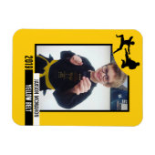 空手ベルト到達柔軟なフォトマグネット マグネット (横)