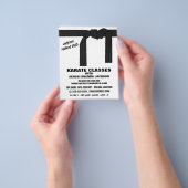 空手ベルト空手クラス広告ズ チラシ (手)