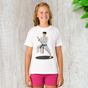 空手ポーズガールズTシャツ Tシャツ