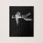 空手マスターの実演、スタジオ撮影 ジグソーパズル (縦)