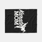 空手ママ フリースブランケット (正面(横))