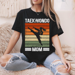 空手ママ レトロ 武術ママ ギフト Tシャツ