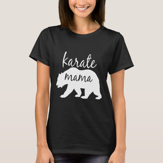 空手ママTシャツ 女性のための最高のプレゼント Tシャツ (正面)