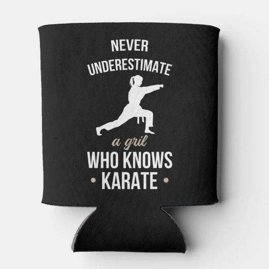 空手マルティアを知っている女の子を決して過小評価しない 缶クーラー (裏面)