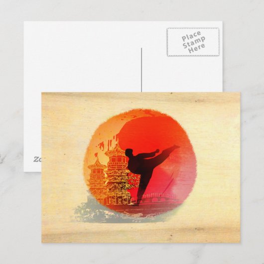 空手マンハガキ ポストカード (正面/裏面)