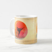 空手マン・マグ コーヒーマグカップ (正面左)