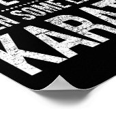 空手メンズ武術アーツおもしろいー先生の声明 ポスター (角)