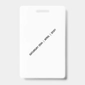 空手モダンパーティー子供の誕生日VIPパスバッジ バッジ (裏面)