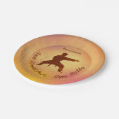 空手モダン武術アーツハッピーバースデー ペーパープレート (アングル)