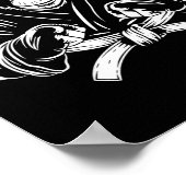 空手モンキースケッチキックボクシング柔術mma Mar ポスター (角)