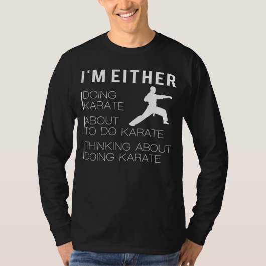 空手モード：おもしろい武術アーツTシャツ Tシャツ (正面)