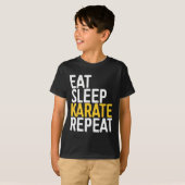 空手リピートTシャツ メンズ レディース キッズ 空手家 Tシャツ (正面フル)