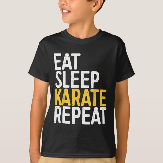 空手リピートTシャツ メンズ レディース キッズ 空手家 Tシャツ (正面)