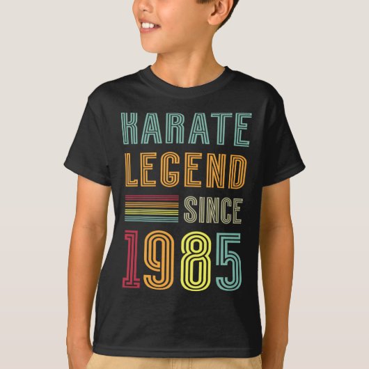 空手レジェンド1985 40年スポーツコーチ40th誕生日 tシャツ (正面)