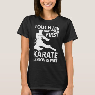 空手レッスンカラテカ武術アーツ先生インストゥル Tシャツ