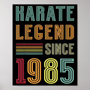 空手伝説 1985年 40歳 スポーツコーチ 40歳の誕生日 ポスター