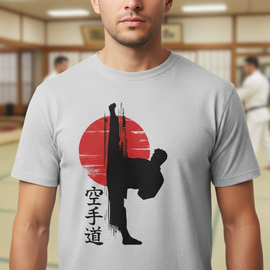空手回し蹴り Tシャツ