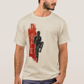 空手型 - 打撃の中の芸術 Tシャツ (正面)