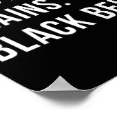 空手女子 黒帯 ブラックベルト ポスター (角)