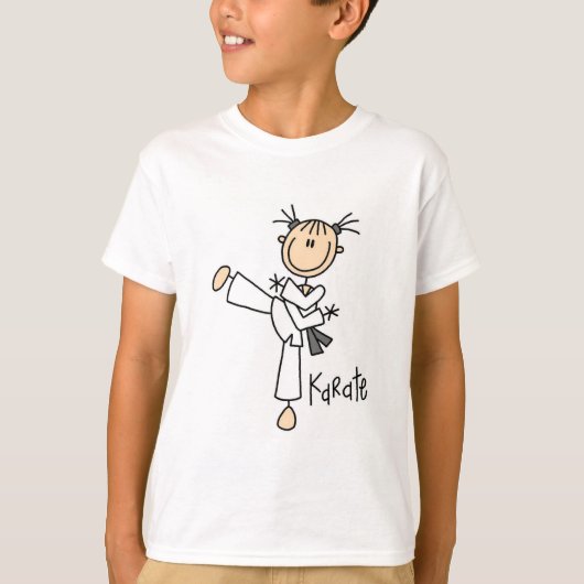 空手女子Tシャツとギフト Tシャツ (正面)