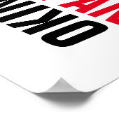 空手女性 ポスター (角)