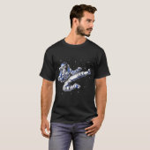空手宇宙飛行士 Tシャツ (正面フル)
