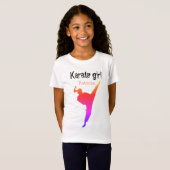 空手少女の名前入り Tシャツ (正面フル)