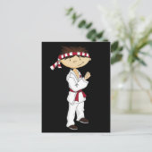 空手少年はがき ポストカード (スタンド正面)