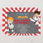 空手少年ジョイントパーティー 招待状 (正面/裏面)