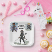 空手忍者ボーイズ誕生日Bash ペーパープレート (パーティー)