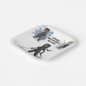 空手忍者ボーイズ誕生日Bash ペーパープレート (傾斜あり)