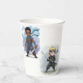 空手忍者ボーイズ誕生日Bash 紙コップ (裏面)