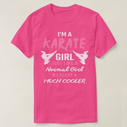 空手愛好家のための空手少女の空手贈り物Karate Tシャツ (デザイン正面)