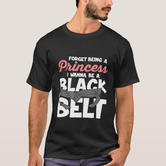 空手戦テコンドー戦ブラック Tシャツ (正面)