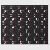 空手戦日本の武術芸術 ラッピングペーパー (フラット)