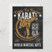 空手招待状 招待状 (正面)