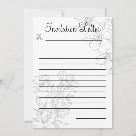 空手招待状 招待状 (裏面)