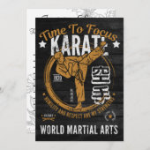 空手招待状 招待状 (正面/裏面)