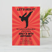 空手招待状、道場招待状 招待状 (スタンド正面)