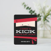 空手教室バレンタインカード 招待状 (スタンド正面)