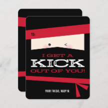 空手教室バレンタインカード